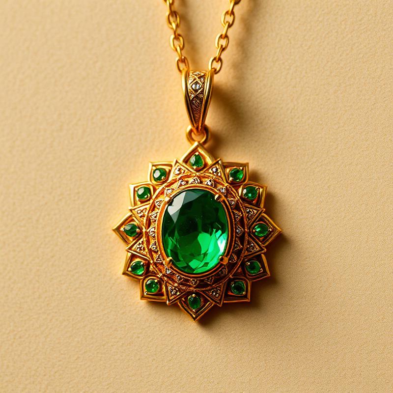 Jhilmil Emerald Queen Pendant
